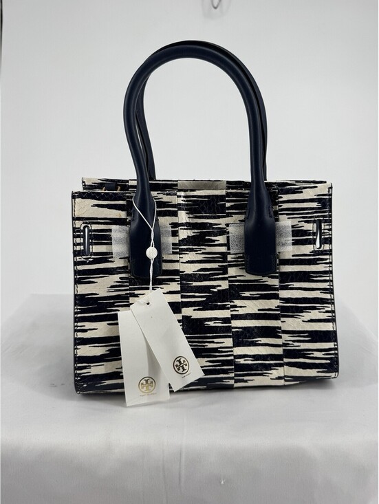 Tory Burch Handbags - Tory Burch purse womens  gemini link snake small tote navy space dye designer
